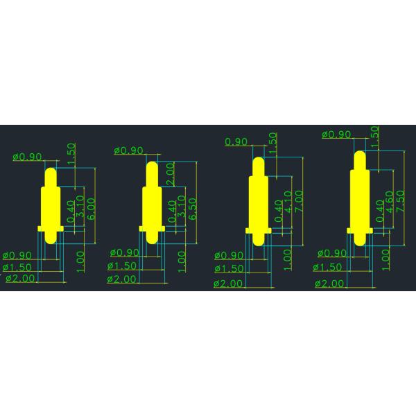 6Pin Germany Adapter Connector Magnetic spring loaded pin Usb Connector Magnetic spring loaded pin Cable Connector