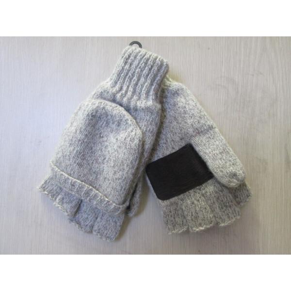 Ladies Acrylic&Wool Glove-Cut fingers with Flip--Thinsulate glove--Fashion glove--Solid color