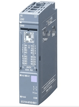 6ES7134-6GF00-0AA1 Analog input module, AI 8XI 2-/4-wire Basic, suitable for BU type A0, A1, Color code CC01, Module diagnostics, 16 bit
