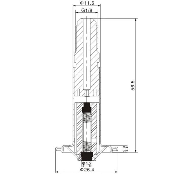 3/2 Way NC Stainless Steel Solenoid Valve Armature For N15270 N16381 N16382 N16387