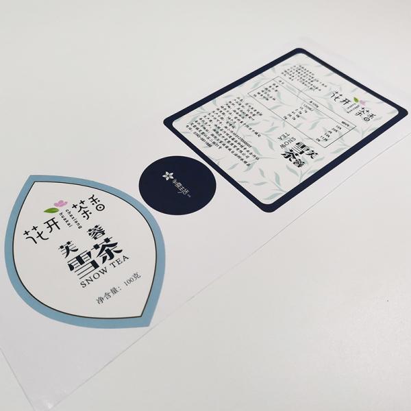 BOPP Waterproof Cosmetic Labels Varnishing CMYK Glossy Vinyl Sticker Paper