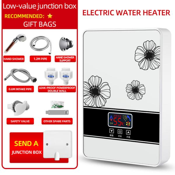 Instant Tankless Electric Boiler Water Heater Wall Mounted 6000W