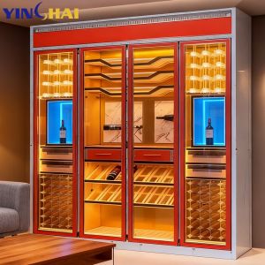 Customized High Quality Temperature Controlled Wine Cabinet Storage