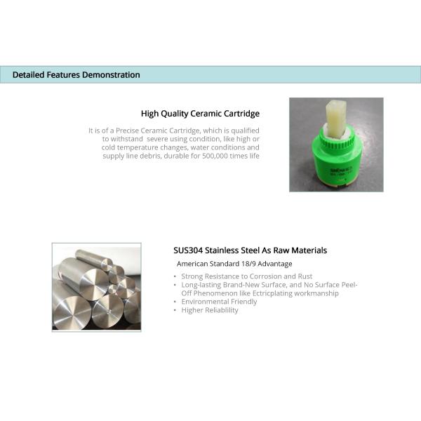 Горячая холодная створка раковины RV патрона кран IPX5 Адвокатуры воды керамическая вниз с кран