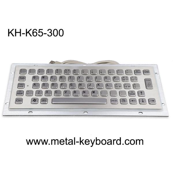 ワイヤーで縛られた65キーFCC PS/2のステンレス鋼のキーボード300x110mm