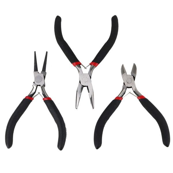 8pcs Jewelry Making Tool Kits Handmade Pliers Set With Scissor Tweezers