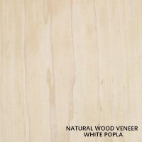 Veneer en bois de peuplier blanc naturel Taille 2440*1220 mm Épaisseur 0,4 mm Pour la décoration de projets de meubles