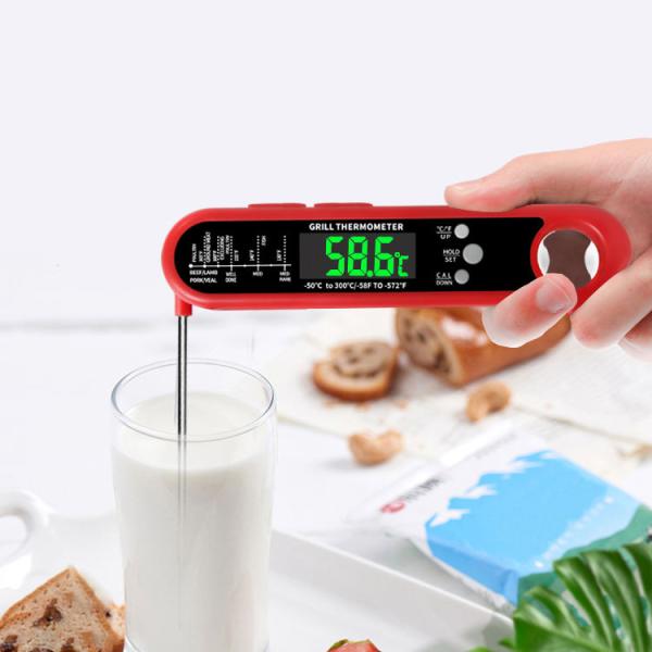 DTH-162A -50 To 300℃ Digital Instant Read Meat Thermometer with Stainless Steel Probe for Kitchen Cooking Candy Grill BBQ Thermometer