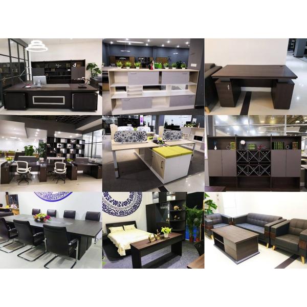 Modern Custom Office Desk With Melamine Faced Chipboard Material