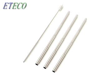 Rainbow Color Food Grade Stainless Steel Straws Environmentally Friendly