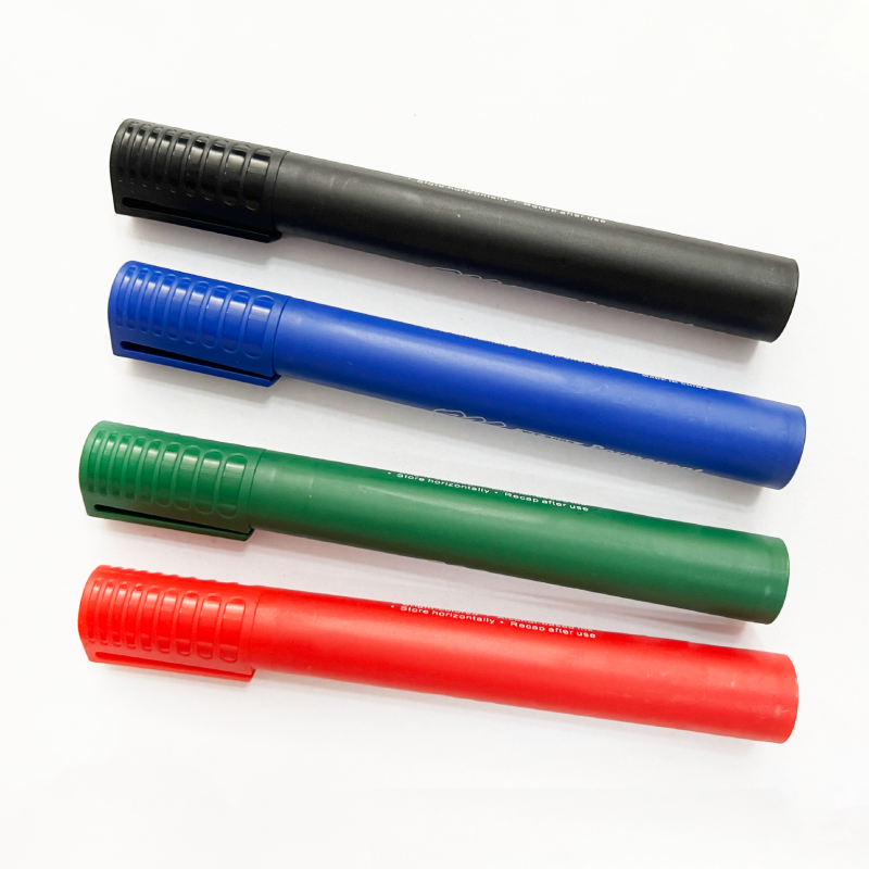 Hot Selling 4PCS Office Classic Dry Easy Marker Pen Set Bullet Tip Permanent Marker
