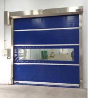Rideau adapté aux besoins du client imperméable à grande vitesse en PVC de portes rapides automatiques de rouleau d'OEM