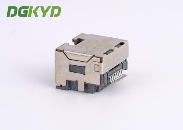 Écran personnalisé 8p8c SMD Rj45 Keystone Jack, connecteur Ethernet à profil extrêmement bas