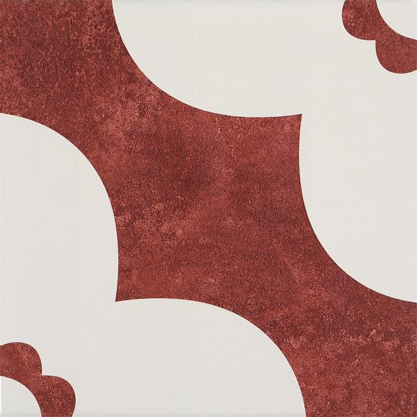 Red 20x20cm Ceramic Rustic Tile Indoor Floor Wall