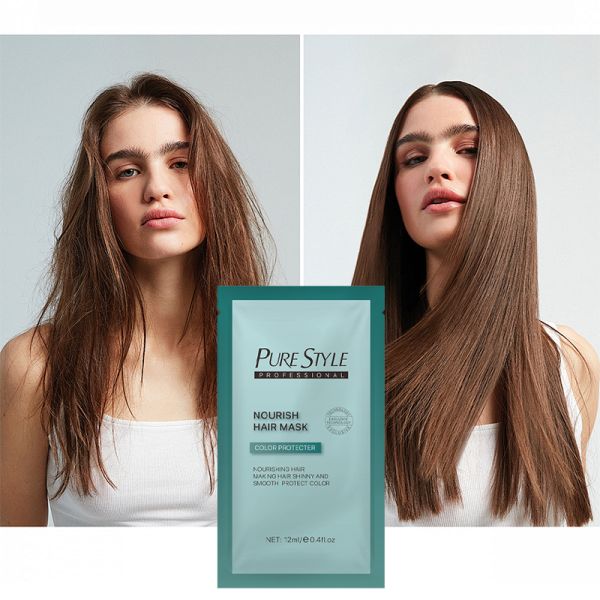 Traitement capillaire à l'huile d'argan, kératine nourrissante et réparatrice au collagène hydratant et biologique