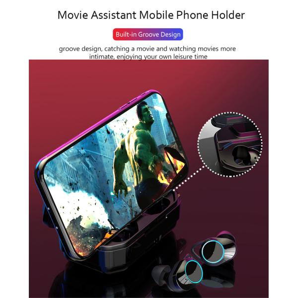 Наушники Ipx7 стерео наушника G02tws 5,0 Bluetooth 9d беспроводные делают наушники водостойким (с поручая случаем 3300mAh)