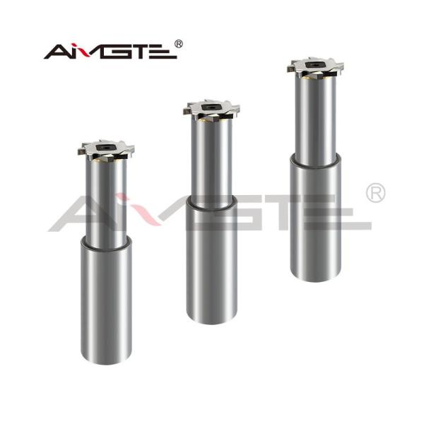 Heavy Duty T Slot Cutter Brazed Carbide Tipped End Mill Customized Extra Long Tool Life