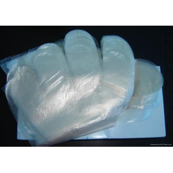 Перчатки руки ХДПЭ устранимые определяют нежность цвета пользы ясную и делают водостойким