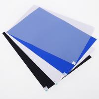 L'adhésif jetable adapté aux besoins du client de Cleanroom stratifié épluchent le tapis collant bleu blanc transparent