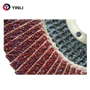 Red Aluminium Oxide Flap Disc 4.5 flap disc 60 grit For Polishing Sheet Metal