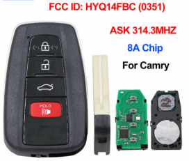 HN005227 2018 2019 TOYOTA CAMRY FCC ID : HYQ14FBC P/N: 89904-06240