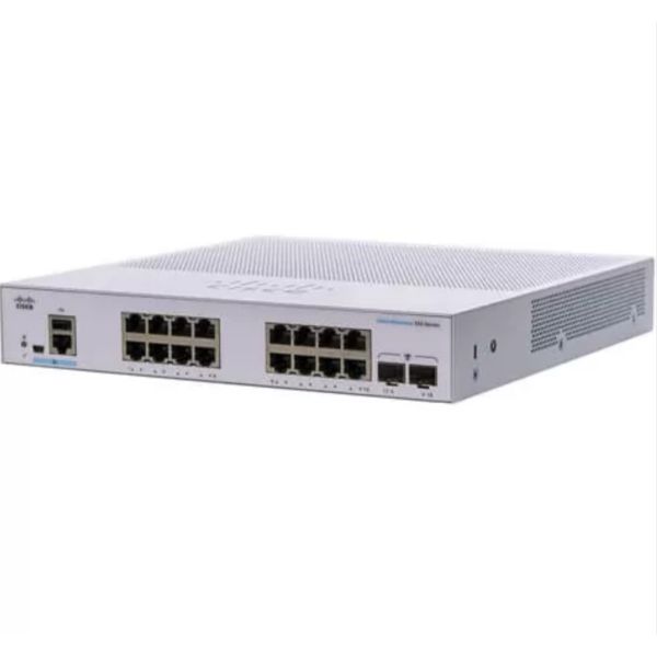 C1200 Series 16-Port Managed Ethernet Switch with 2 Gigabit Uplinks and 32 Gbps Switching Capacity