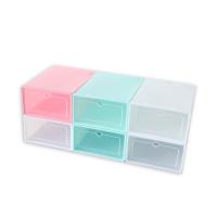 Cajas de almacenamiento ultraligeras del zapato del claro del ODM, contenedores de almacenamiento apilables del zapato