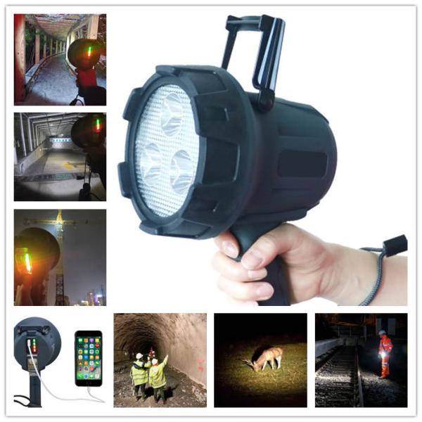 1500 Lumens IP66 Rechargeable 600M Long Range Led Torch Light With Stand