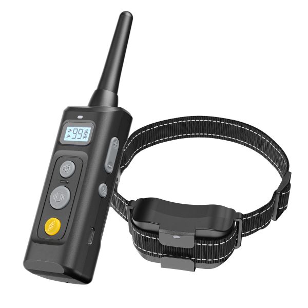 2025 Waterproof Rechargeable Eco-Friendly Fashion Electronic Bark Dog Training Cheap Wired Shock Collar Remote Control Made TPU
