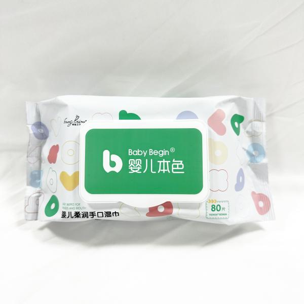 Do bebê não tecido da tela de Spunlace do cuidado limpezas molhadas de limpeza por atacado para a boca e as mãos