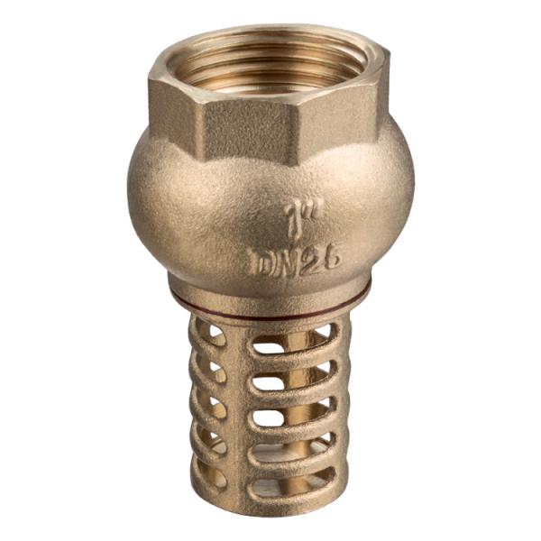 TMOK PN16 DN 15 Manual Control 2 Inch Brass Filter Foot Valve For Water Pumps