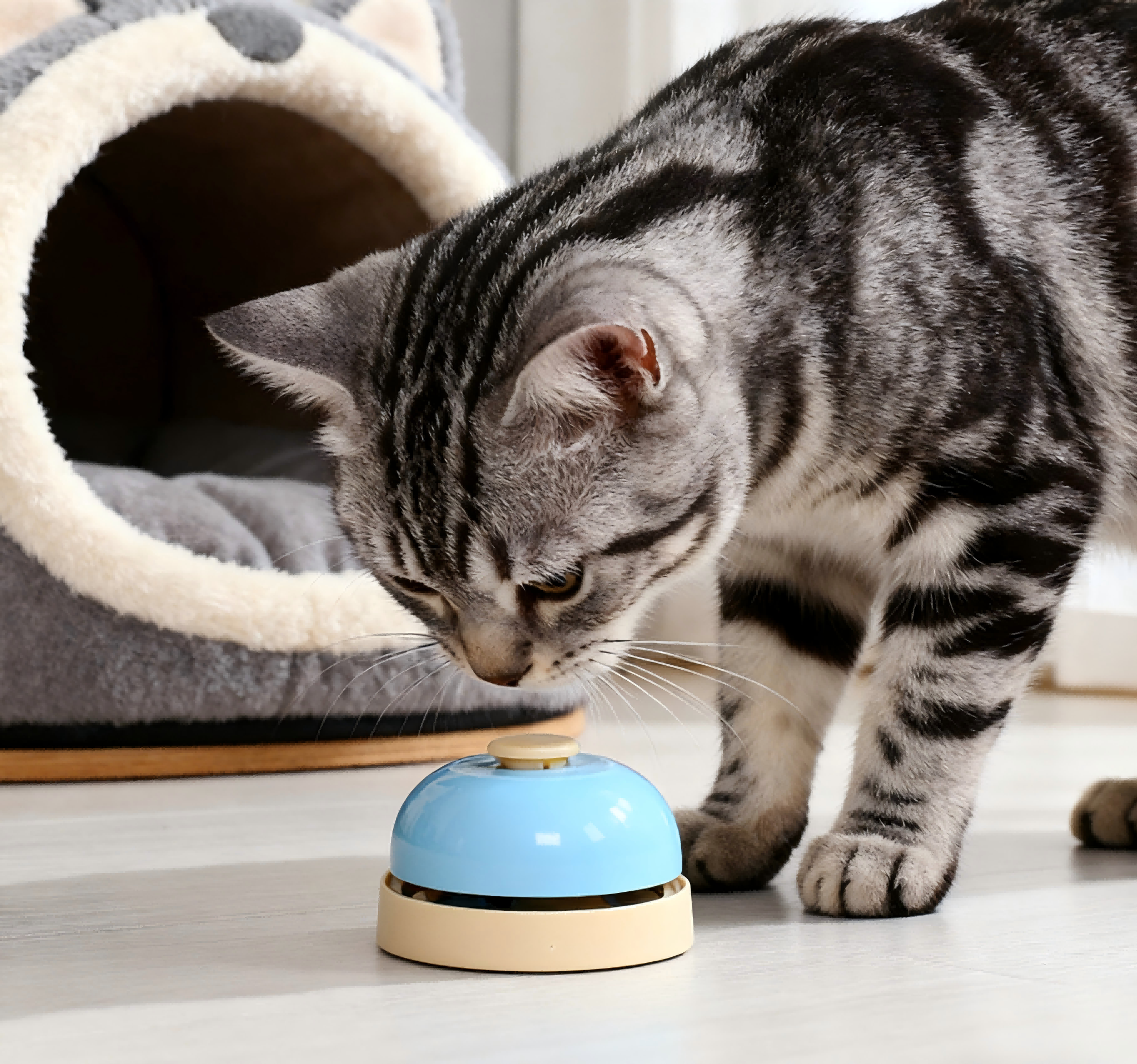 Durable Plastic Pet Bell Interactive Training Multiple Colors