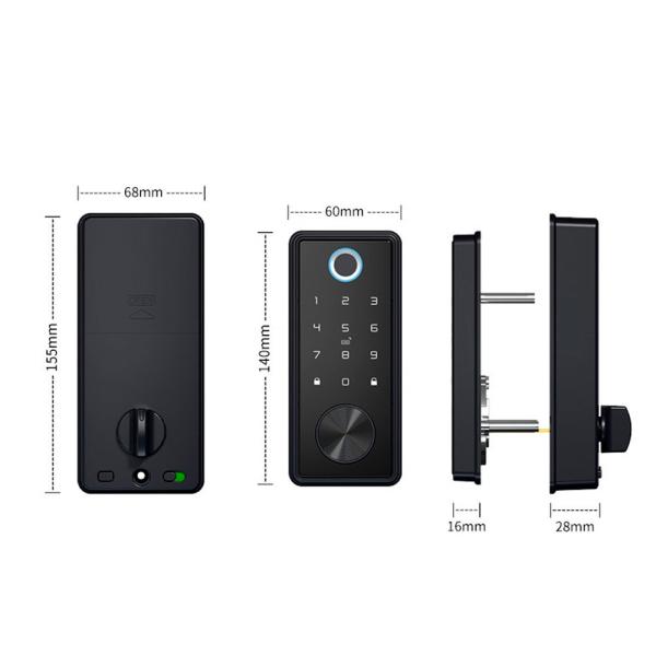 Serrure de porte résistante de carte de RFID avec le degré -10 à la température fonctionnante de 50 degrés