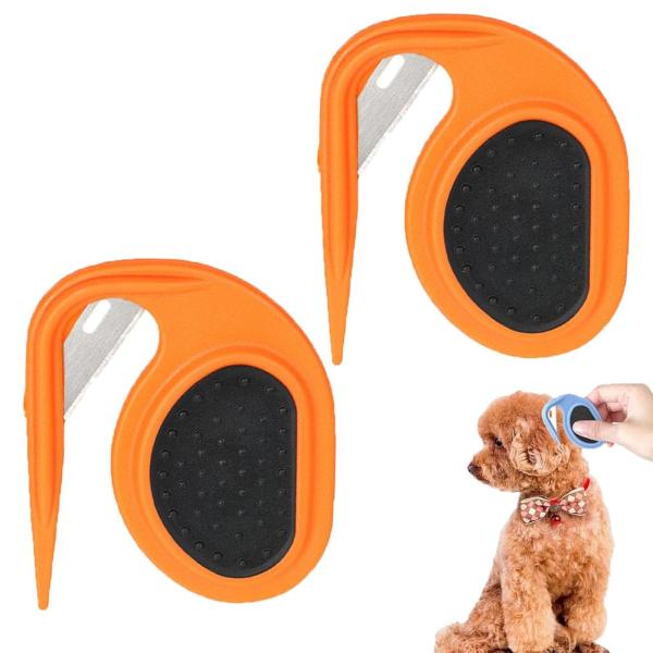 Clipper Blade Dog Knotting Comb Orange Pet Knotting Comb For Cats