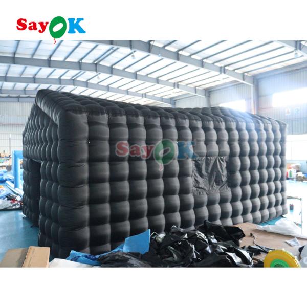 Portable LED Disco Lighting Mobile Night Club Tent Inflatable Cube Party Tent Inflatable Nightclub For Rent