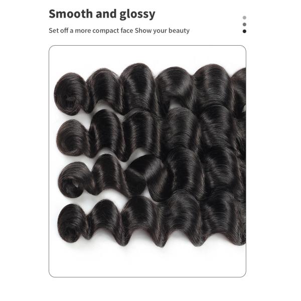 OEM 60.96cm 24 Inch Human Hair Bundles Brazilian Loose Deep Wave Bundles