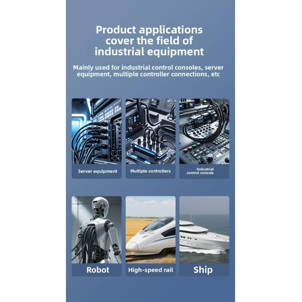 UL94 V-0 Waterproof Electrical Connector with LED Indicator and Operating Temperature -40°C to 105°C