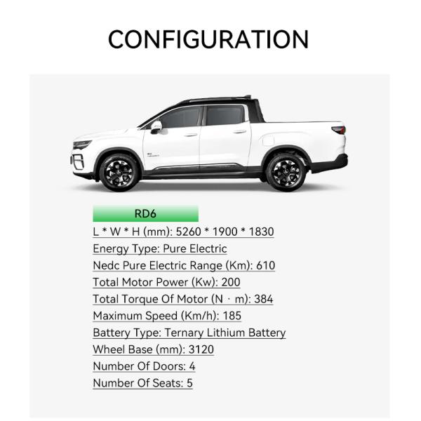 2023 High Speed 185Km/h Radar 6 0KM Used Cars 384N m Total Torque 200Kw Total Motor Power Ev Truck Mini Van Car Import