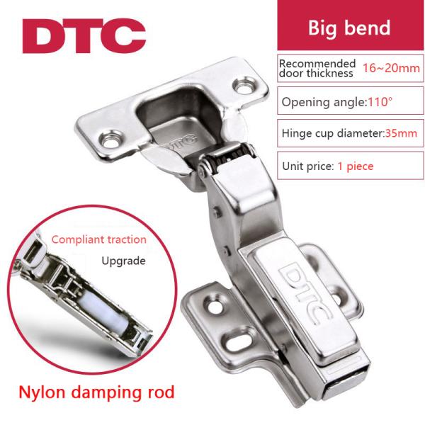 Silver Frameless Hydraulic Concealed Hinges Full Overlay Kitchen Cabinet