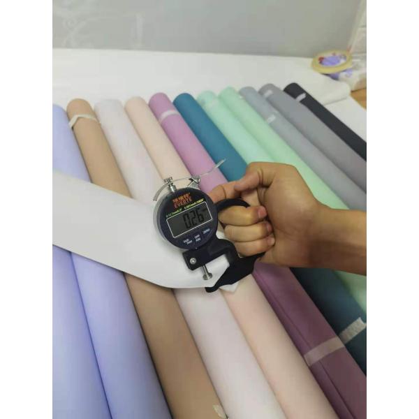 Matt Finish Self-Adhesive PVC Wallpaper in Dark Black Color for Home Decoration Sound-Absorbing Function