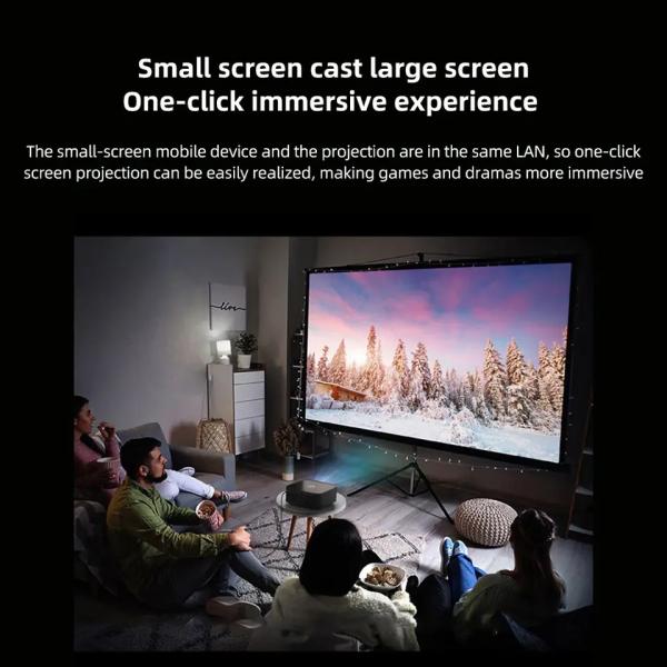 CE 4k Ultra Hd Projector IML+Metal+ABS Material Lenovo Xiaoxin 100