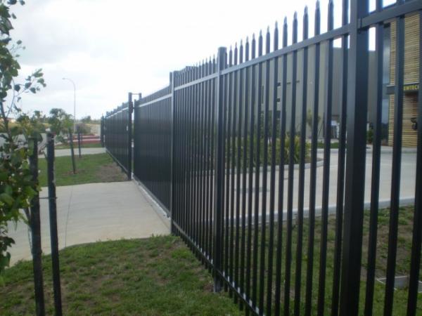 Garden using Spear top 1.8m(H)x2.4m(W) Hercules Security Fencing Stain any INTERPON colour Powder