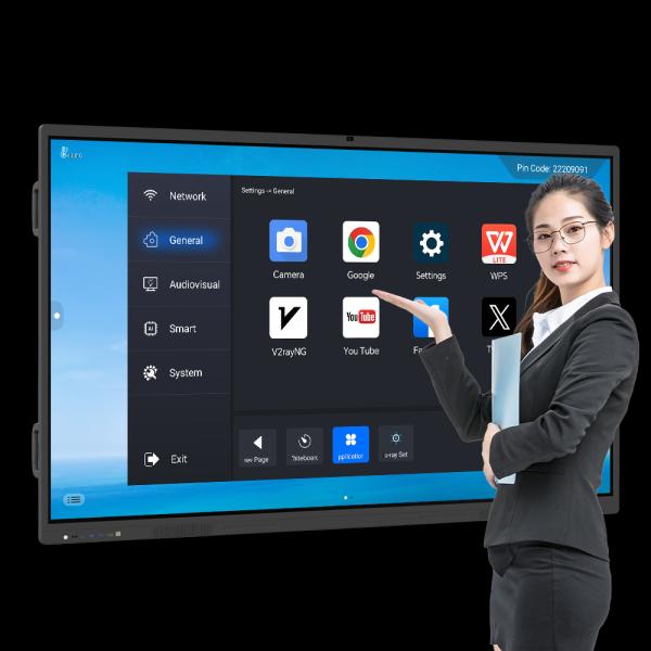 86 Inch Android 8G+128G Infrared Touch Meeting Room Digital Interactive Board Android Interactive Flat Panel