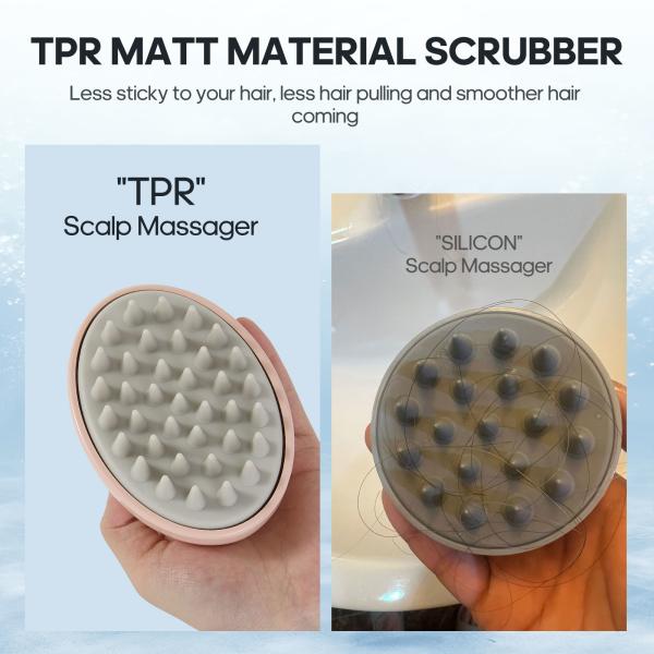 Pets And People Hair Wash Scrubber RoHS Scalp Massager For Washing Hair