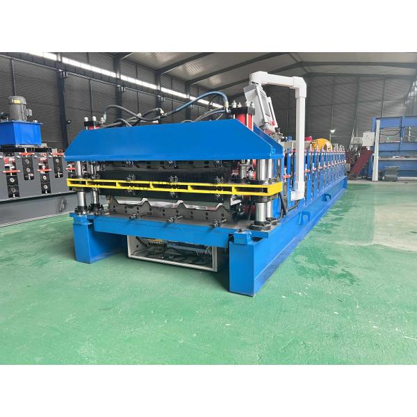 0.3-0.7mm Thickness Steel Double Layer Roll Forming Machine Tr20 Tr40 Trapezoidal Metal Roofing Panel
