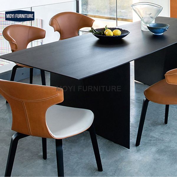 Modern Dinner Chair Dining Room Set Custom Luxury Dining Table Featuring Light Luxury Nordic Style Chairs for Hotel Home