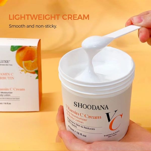 Vitamin C Body Lotion Niacinamide Whitening Cream for Face Underarms Dark Spot Removal Brightening for Knees Elbows Skin Care