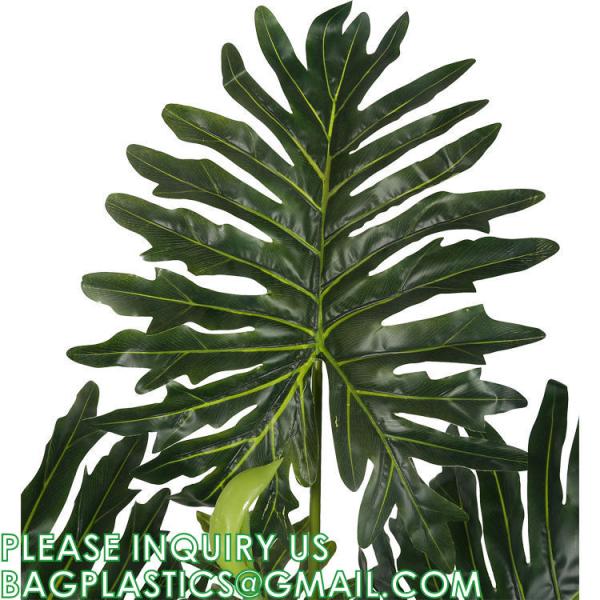 Faux Plant Artificial Plant Split-Leaf Philodendron, Monstera Deliciosa, Fake Indoor Plant, Excellent Gift