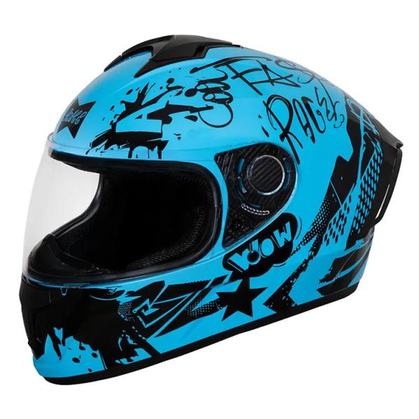 Customized Full Face Off Road Motorcycle Helmet with Dual PC Visor DOT Certified