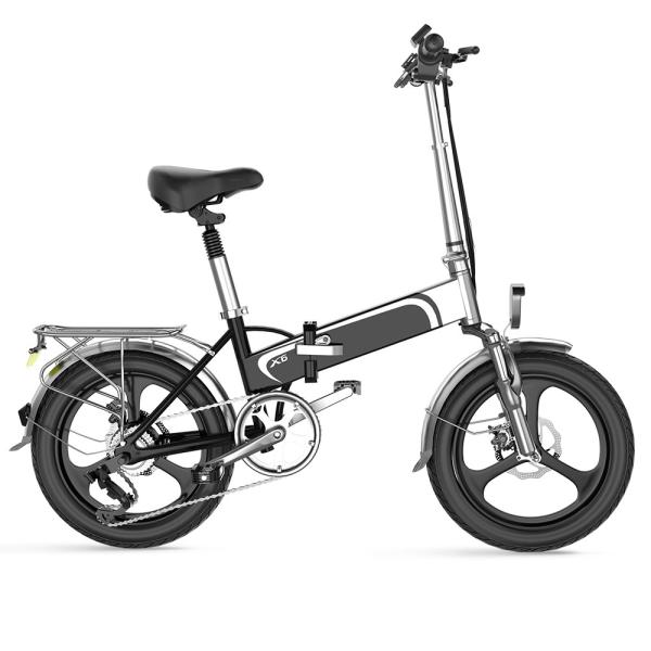 20in Lightweight Electric Folding Bike 125kg Loading With 7.5AH Hiddenbattery